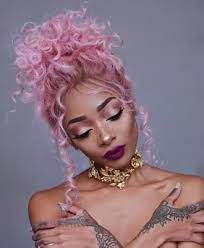 See The Latest Hairstyles On Our Tumblr It S Awsome Pink Hair Curly Hair Styles Curly Hair Up