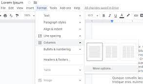 You can also combine columns and single paragraph in google docs, just simply highlight the portion you want to put in. Split A Document Into Columns In Google Docs