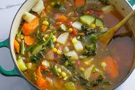 Low Fodmap Summer Garden Vegetable Soup Fodmap Everyday Recipe Garden Vegetable Soup Vegetable Soup Recipes Low Fodmap Vegetables