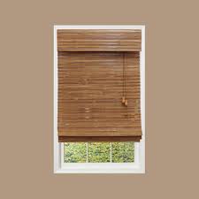 Home Decorators Collection Honey Bamboo Weave Roman Shade 34 In W X 72 In L 0258534 The Home Depot Bamboo Shades Bamboo Roman Shades Woven Roman Shades