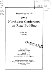 Northwest Conference Road Building On 1953