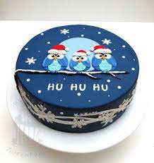 weihnachtliche eulentorte fur den tortenkurs motivtorten weihnachten motivtorten kuchen und torten