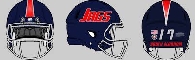Sports helmet decals, football helmet decals, helmet decals | healy awards South Alabama Uniform Tracker Helmet History