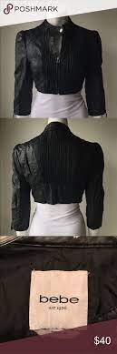 Bebe Vegan Faux Crop Leather Jacket Cropped Leather Jacket Cropped Faux Leather Jacket Clothes Design