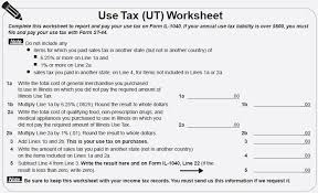 Large item sales tax worksheet additional sales tax on specified items for irs sales tax calculator. Line 22 Of Your Illinois State Taxes Il 1040 Or Reporting Sales Tax Owed For Online Purchases 404 Tech Support