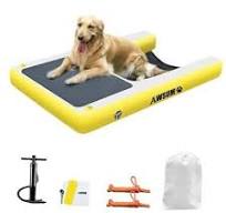 Inflatable Dog Water Ramp Pool 47.2"L x 39.4"W x 4"H Inflatable Dog Ramp Yellow | eBay