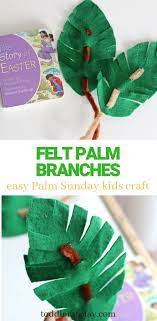 This became a small part of a much larger resource i made… Felt Palm Branches Palm Sunday Craft Toddler At Play