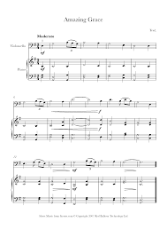 A nice touch after singing the first three. Amazing Grace Sheet Music For Cello 8notes Com