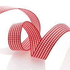 Ces rubans sont souvent utilisés dans l'habillement, la couture, mais aussi dans la décoration. Ruban Mini Vichy Rouge