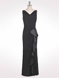 Drape Neck Cascade Dress Dressbarn 100 Fancy Dresses Dress Barn Dresses Womens Dresses
