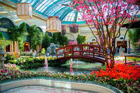 This Last Weekend We Welcomed The Japanese Spring Themed Display To The Bellagio Conservatory Bellagio Lasv Bellagio Las Vegas Las Vegas Vacation Bellagio