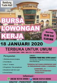 Temukan lowongan kerja transmart dan peluang kerja di bandung yang ditemukan oleh loker.my.id. Lowongan Kerja Bandung Jadwal Event Info Pameran Acara Promo Terbaru