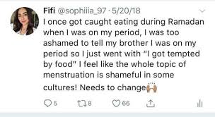 Check spelling or type a new query. Ramadan Women S Shame Of Eating During Menstruation Bbc News