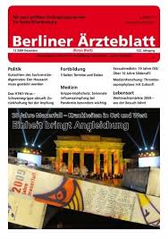 Check spelling or type a new query. Medizin Berliner Arzteblatt
