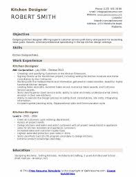 kitchen designer resume samples