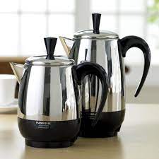 The speedy percolator produces about one cup per minute of delicious coffee. Farberware 2 4 Cups Electric Percolator Fcp240 Boscov S