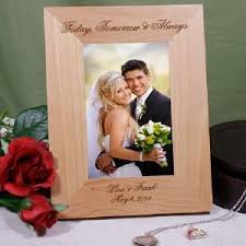 Engraved Today Tomorrow And Always Wedding Wood Picture Frame Wood Picture Frames Wedding Picture Frames Picture On Wood