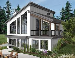 If you're building a walkout basement in a cold climate, consider building your foundation with insulated concrete forms (icfs). Mountain Mid Century Cottage Bedroom Downstairs With Walk Out Basement Cathedral Ceiling
