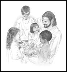 Jesus art print pencil drawing spiritual untitled signed. I Know My Savior Lives Children Boys And Girls Jesus Etsy