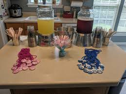 Gender reveal party diys | decorations & food with easy diy balloon garland. Race Cars Or Ruffles Our Gender Reveal Details Mommy S Block Party