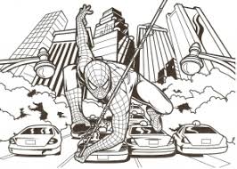 Here is a classic picture of spiderman in action. Spiderman Free Printable Coloring Pages For Kids
