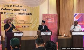 Foto hazrol zainal, 17 januari 2019. Malaysiakini Debat Perdana Tenggelam Dalam Sejuk Cameron Highlands