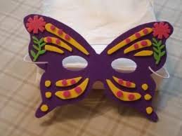 Party Butterfly Mask By Mkhrcrochet1965 For 7 00 Mascaras De Animais Fantasias Para Criancas Feltro