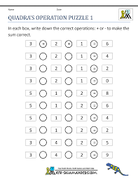 Students will use all basic operator skills you can think of. Math Puzzle Quadras Operation Puzzle 1 Gif 1000 1294 Maths Puzzles Third Grade Math Puzzles 2nd Grade Math Worksheets