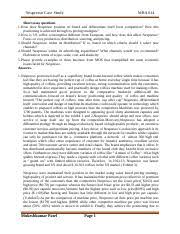 (amongst the best coffees in the world: Case Study Assignment 2 Mukesh Final Nespresso Case Study Mba 614 Short Essay Questions 1 How Does Nespresso Position Its Brand And Differentiate Course Hero