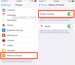 How To Enable Or Disable Motion Fitness Tracking With