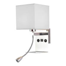 Remove the shade or cover for the light, then undo the nut that holds the fixture in place. Bedside Reading Wall Lamp Light With Outlet Led Reading Swing Arm Wall Lamp Living Room Wall Lamp Light Wall Sconces For Home And Hotel Walmart Com Walmart Com