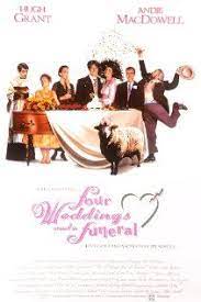Four Weddings A Funeral Locandine Di Film Film Funerale