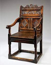 Jacobean Wainscot Chair A Late Jacobean Wainscot Armchair With Detail Carved Into The Top Rail And Panelled B Jacobean Furniture American Furniture Furniture