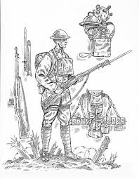 First World War 119 History Coloring Pages Coloring Books Coloring Pages Soldier Drawing