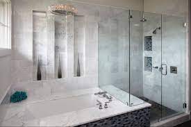 Ideal for wet spaces like your shower and above the bathroom vanity, glass and other mosaic tiles come in many colors and shapes. Latest Bathroom Tile Trends At Your Local Tile Store Westsidetile