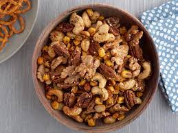 Spicy Asian Sesame Mixed Nuts With Corn Nuts Recipe Corn Nut Food Network Recipes Corn Nuts Recipe