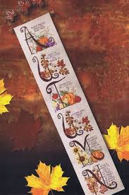 Many christmas themed projects will keep you busy from now until christmas eve. Autumn Bell Pull Cross Stitch Pattern By Stoney Creek