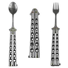 Are these any good or all they all cheap china crap? Butterfly Knife Styled Spoon And Fork