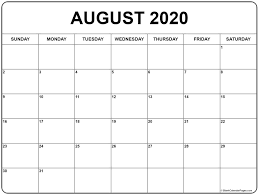 Download free printable 2020 calendar templates that you can easily edit and print using excel. August 2020 Calendar August 2020 Calendar Printableaugust 2020 Printable Calendar August Calendar 2020 Print Calendar Blank Monthly Calendar August Calendar