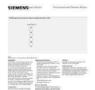 7SJ50 Overcurrent Protection Relay | PDF | Relay ...
