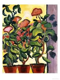 Geranium Am Fenster Giclee Print Auguste Macke Art Com August Macke Macke Expressionism Painting