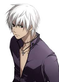 Pale skin, white hair, and a creepy look. Dark Skin White Hair Male Solo Page 2 Zerochan Anime Image Board