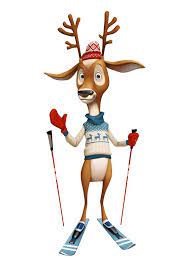 Deer Cartoon Character Deer Character Animal Cartoon Character Design Deer Cartoon Character Illustration