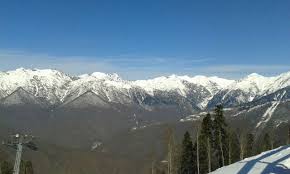 Winter Skiing In Sochi View To Caucasus Natural Landmarks Photo Landmarks
