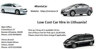Hire A Car In Lithuania At Very Low Cost We Will Provide You Car Rental Service At Vilnius And Kaunas Airport Rentacar H Car Rental Service Kaunas Car Hire