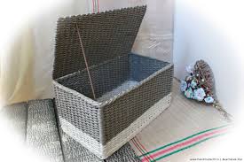 плетение из газет мастер класс елены тищенко пошагово для начинающих Mk Korob S Kryshkoj Iz Bumazhnyh Trubochek Handmade39 Ru Pletenie Korzin Korzina Dlya Bumag Gazeta