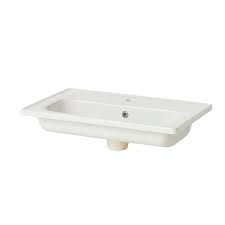 En céramique ou en pierre. Plan Vasque Ceramique Goodhome Towan 60 Cm Castorama