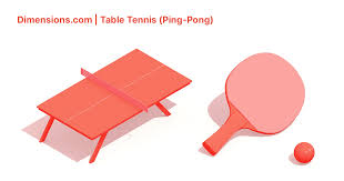 Keep in mind that a length of 9 feet and a width of 5 feet with a height of 2.49 feet tends to maintain the. Table Tennis Ping Pong Dimensions Drawings Dimensions Com