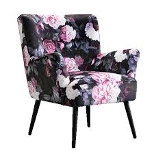 By handy living (4) monica purple gold legs side chair (set of 2) by jayden creation (6) monica purple gold legs velvet side chair. Buy Mario Pink Floral Accent Chair Online Tadhg O Connor Ltd