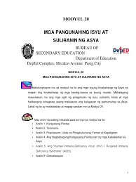 Ang mga karapatan ng mga tao na mapayapang magkatipon at magpetisyon sa pamahalaan upang ilahad ang kanilang mga karaingan. 71300849 Dep Ed Module 20 Para Sa Araling Panlipunan Ii Docx